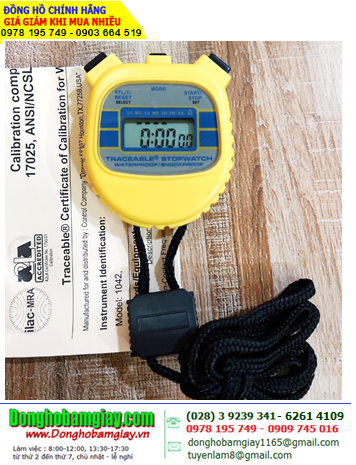Traceable 1042 _Đồng hồ bấm giây 1042 Traceable® Waterproof/Shockproof Stopwatch _Đã được hiệu chuẩn tại Mỹ